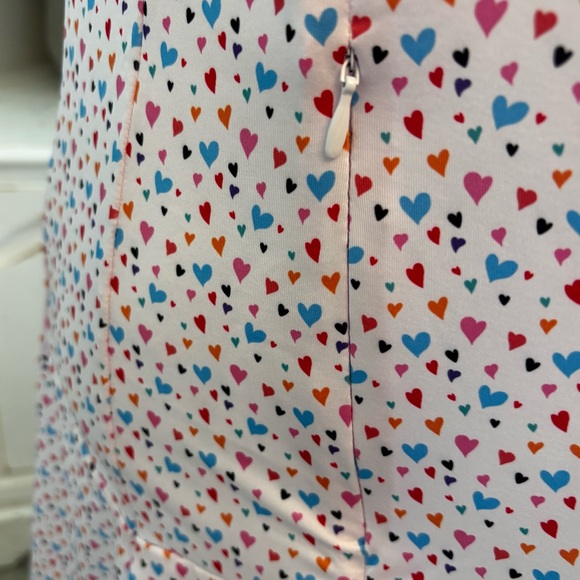 NWT Pink Heart Sleeveless Athletic Dress with Shorts Size L - Picture 5 of 7